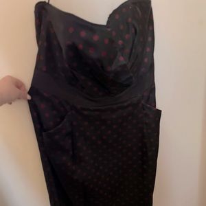 Black and maroon White House black market dress